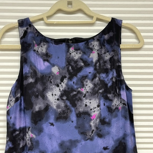 Suzi Chin for Maggy Boutique Watercolor Drop Waist Silk Shift Dress - Picture 4 of 9